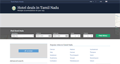 Desktop Screenshot of hotelsintamilnadu.com