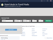 Tablet Screenshot of hotelsintamilnadu.com